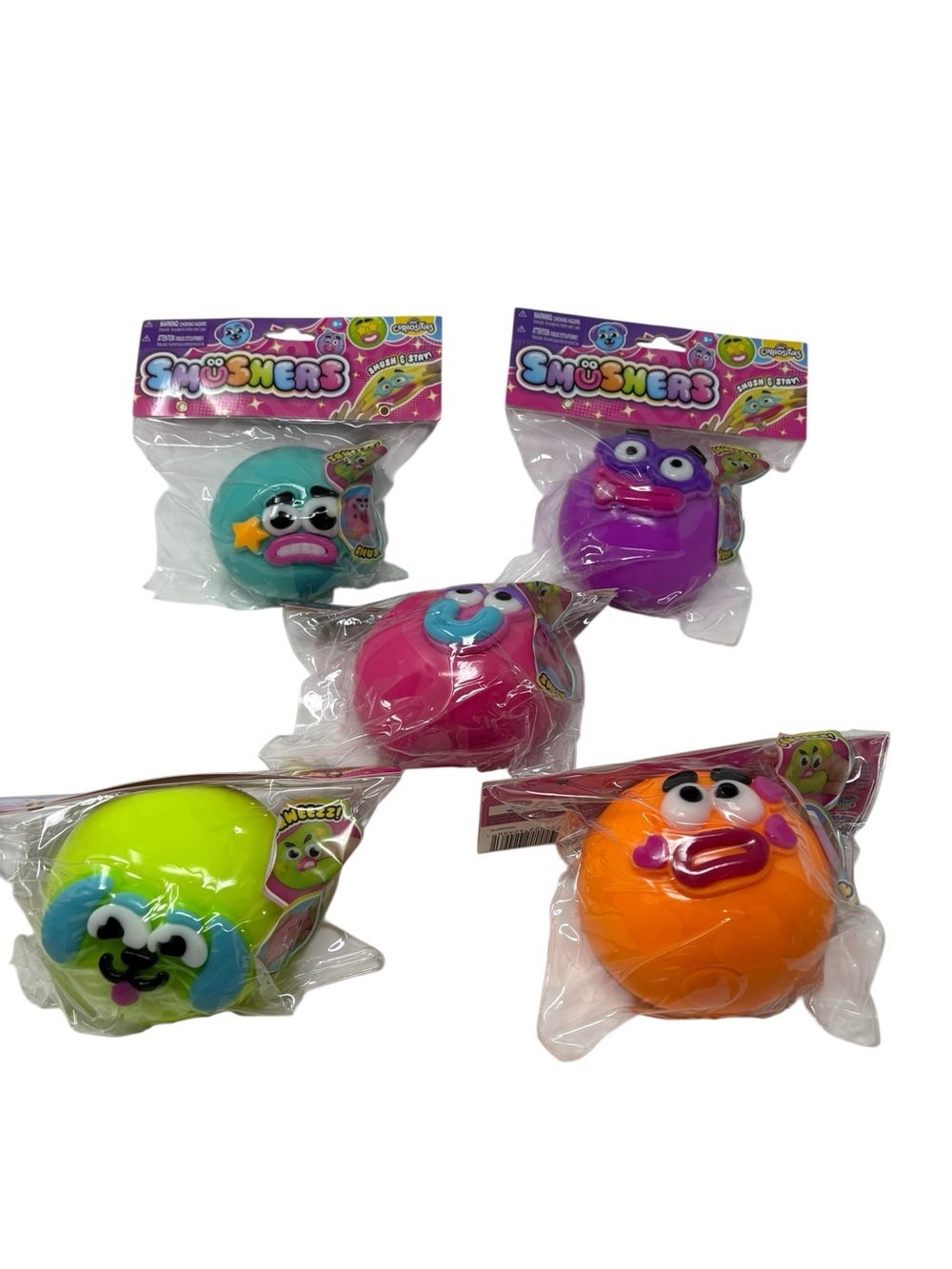 Orb Curiosities Smushers Squishy Toy Bundle of 5